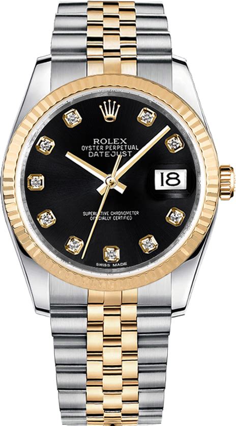 orologio rolex datejust nero|rolex orologio datejust 36.